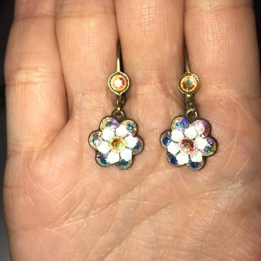 Michal Negrin Flower Earrings